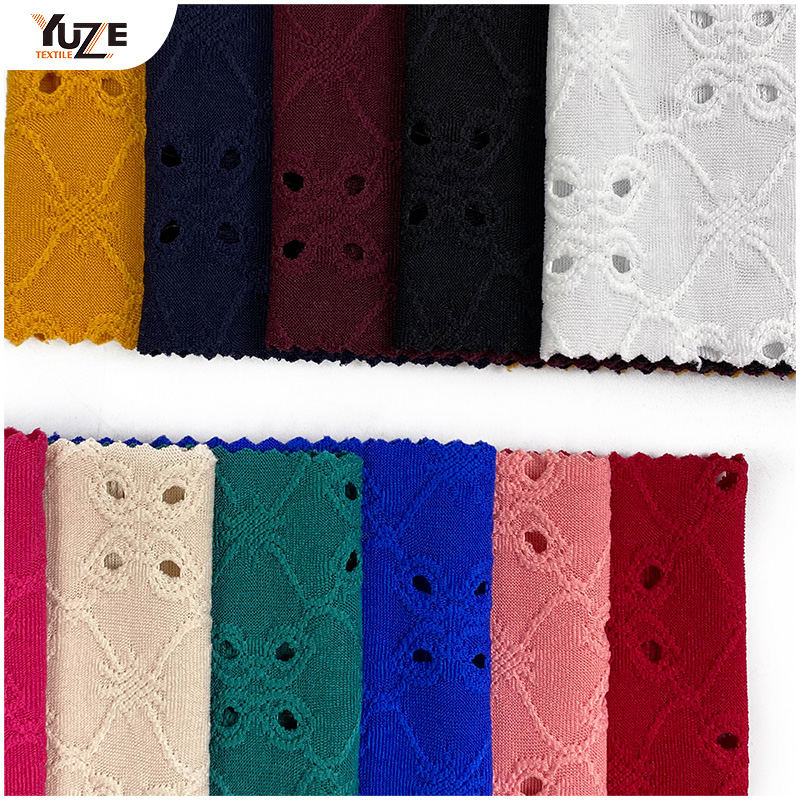 YZK-030030 DTY Spandex Jacq dengan lubang