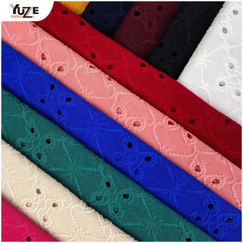 YZK-030030 DTY Spandex Jacq dengan lubang