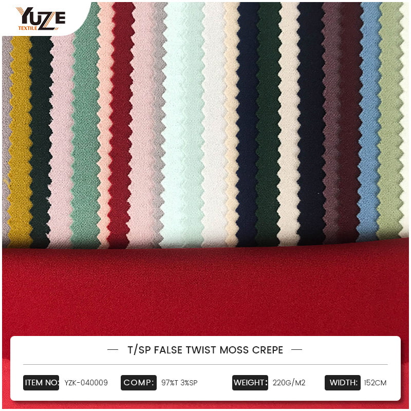 YZK-040009 T/SP TWIST MOSS CREPE
