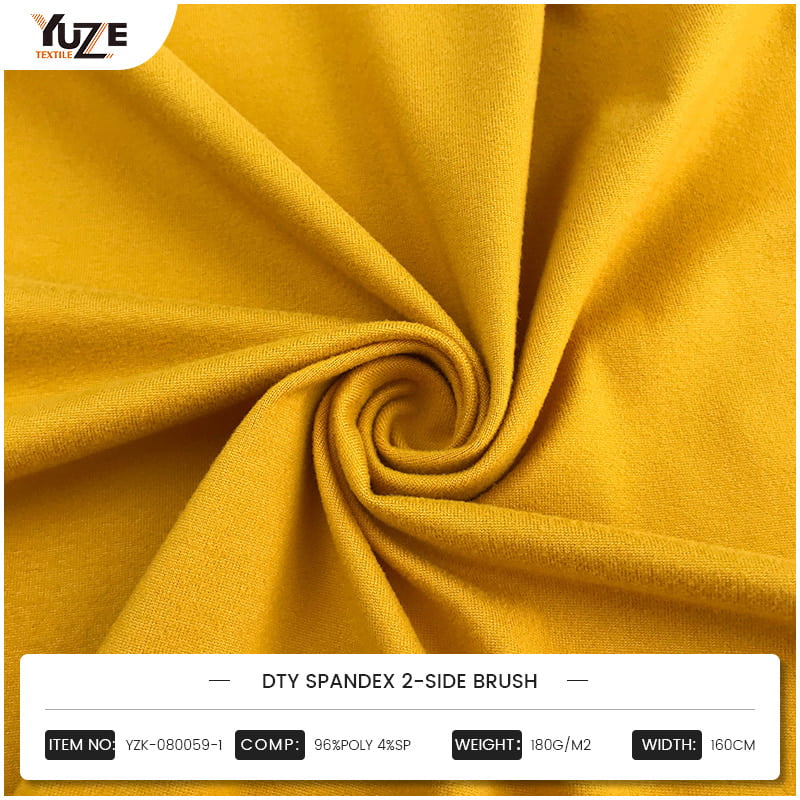 YZK-080059-1 DTY Spandex 2-sisi berus YZK-080059-1 DTY Spandex 2-sisi berus