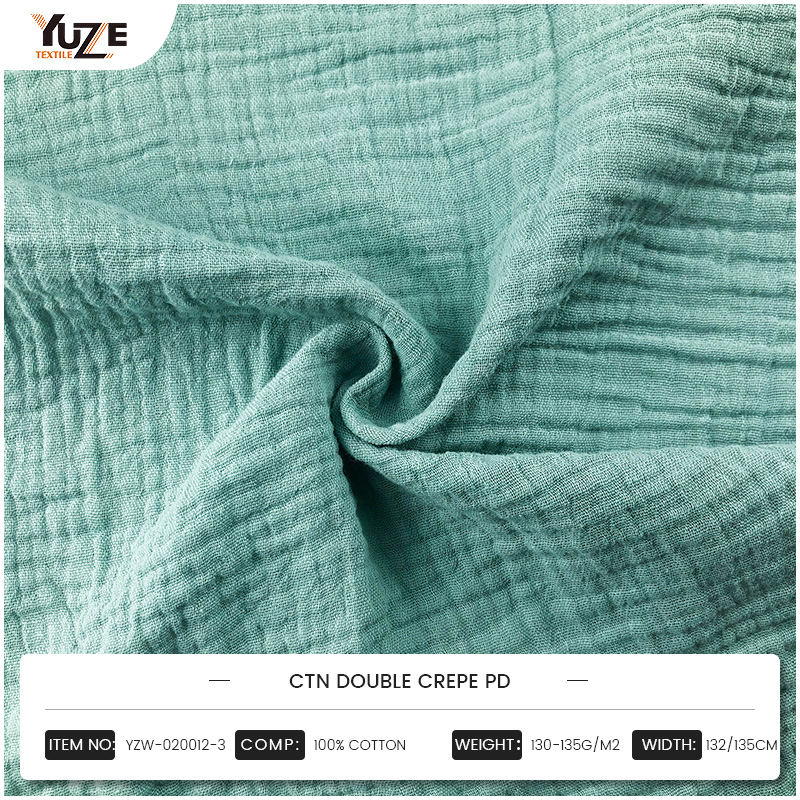 Bagaimanakah YZW-020012-3 Double Crepe PD Fabric Balance Fabric Balance Fabrict Fabric dan prestasi visual?